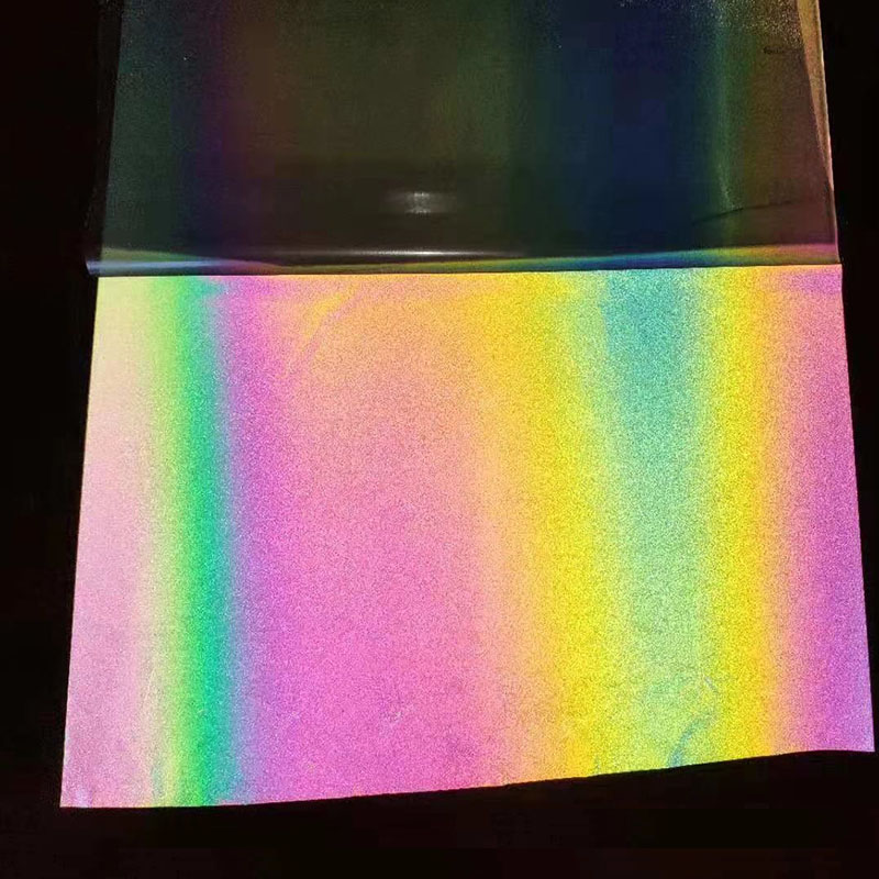 rainbow reflective heat transfer vinyl