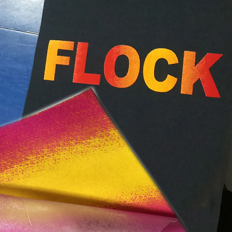 Gradient Color Flock Heat Transfer Vinyl