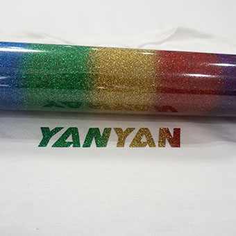 Rainbow Glitter Heat Transfer Vinyl
