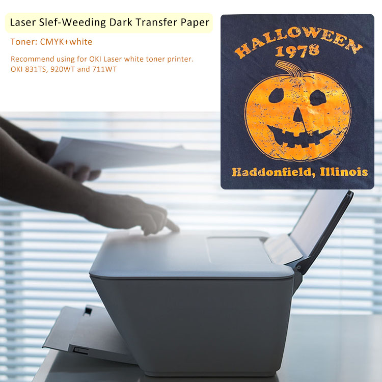 Laser heat transfer paper feature