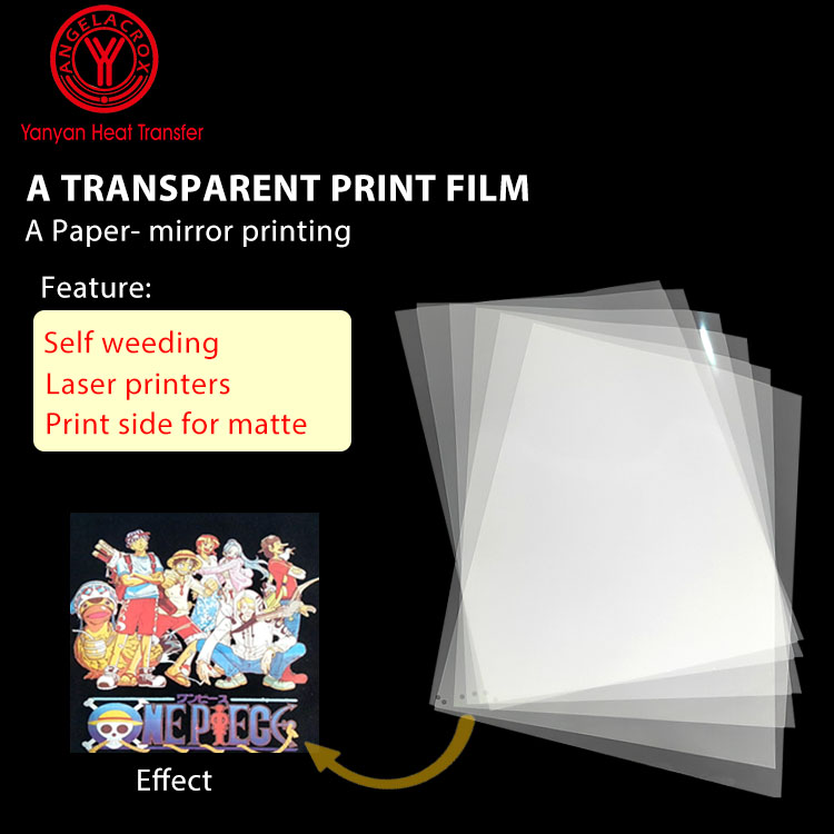A transparent laser heat transfer film