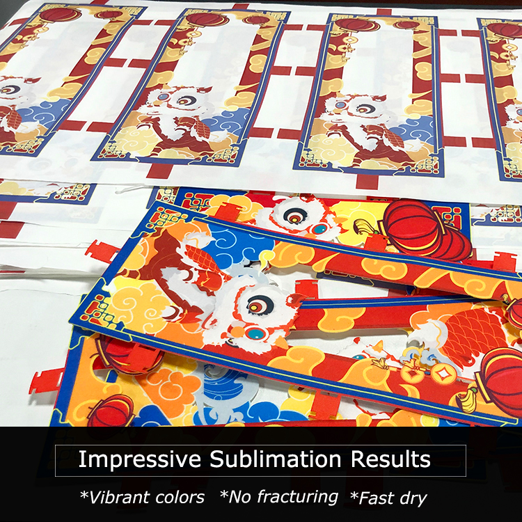 Feature of sublimation paper