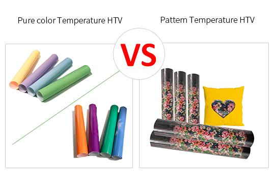 The difference between full color and pattern temperature change heat transfer vinyl