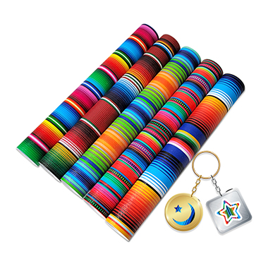 Rainbow stripe self adhesive vinyl