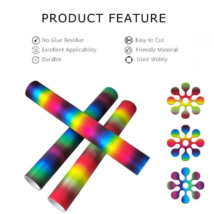 Features of rainbow self adhesive vinyl