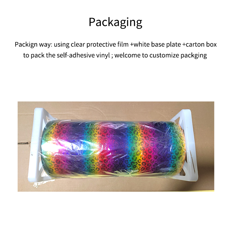 Packing of laser rainbow self-adhesive vinyl