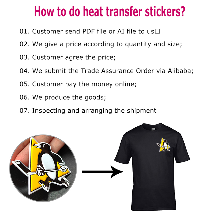 Silicone heat transfer stickers