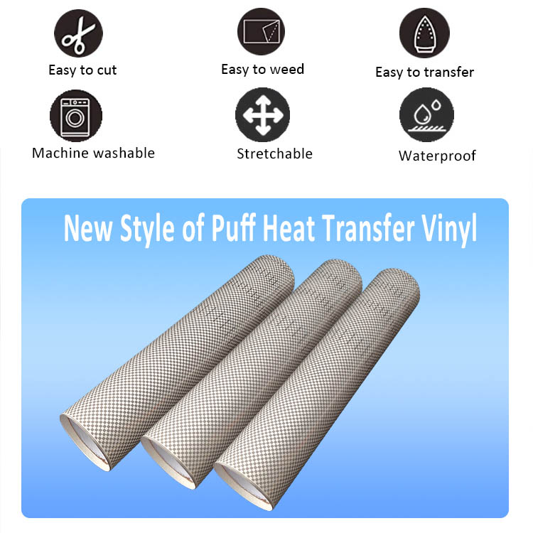 3D puff heat transfer vinyl
