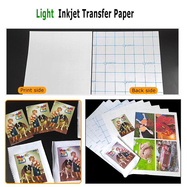 light glitter inkjet transfer paper