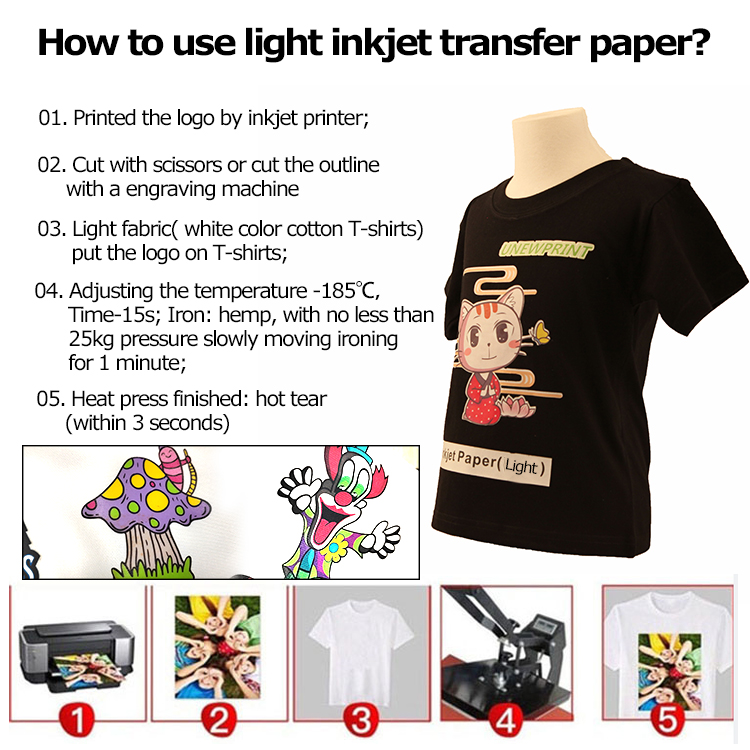light glitter inkjet transfer paper