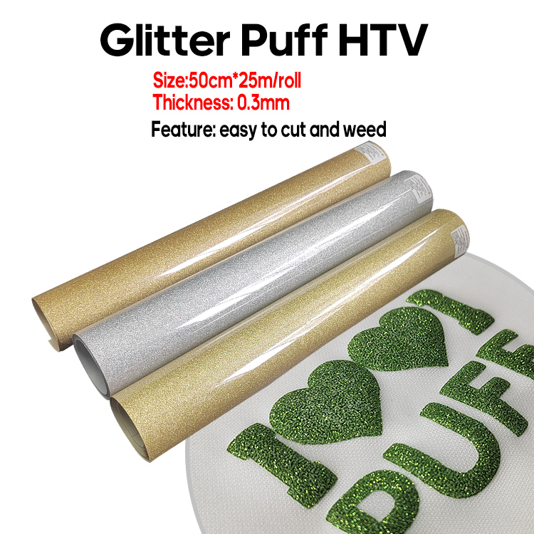 Glitter puff HTV