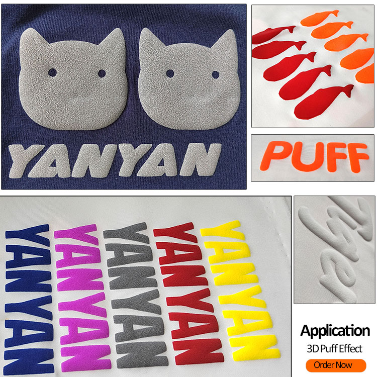 3D puff heat transfer vinyl