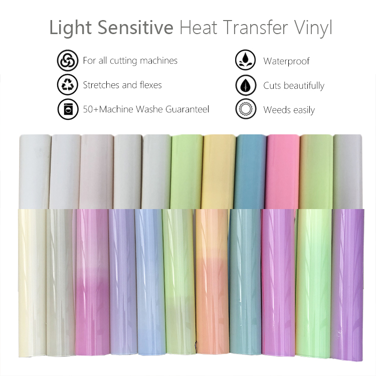 light sensitive change heat transfer vinyl